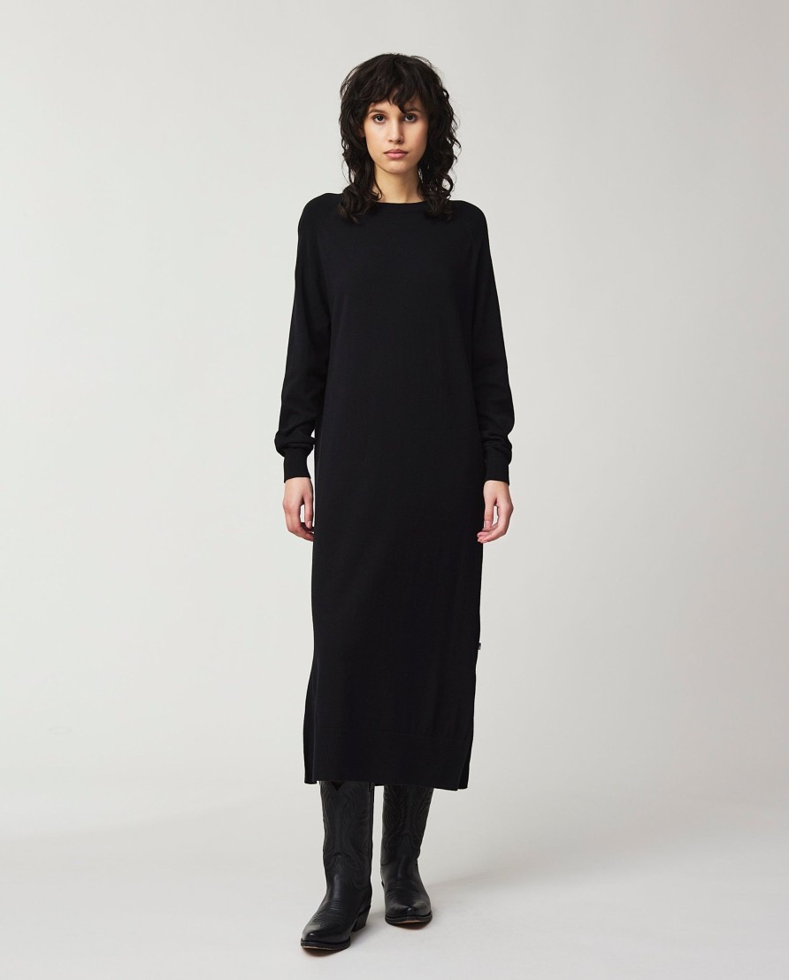 Vaatteet Lexington Company | Ivana Cotton/Cashmere Knitted Dress, Black