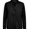 Vaatteet Mos Mosh | Sybel Satin Shirt, Black