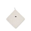 Koti Lexington Company | Icons Cotton Herringbone Striped Potholder, Beige/White