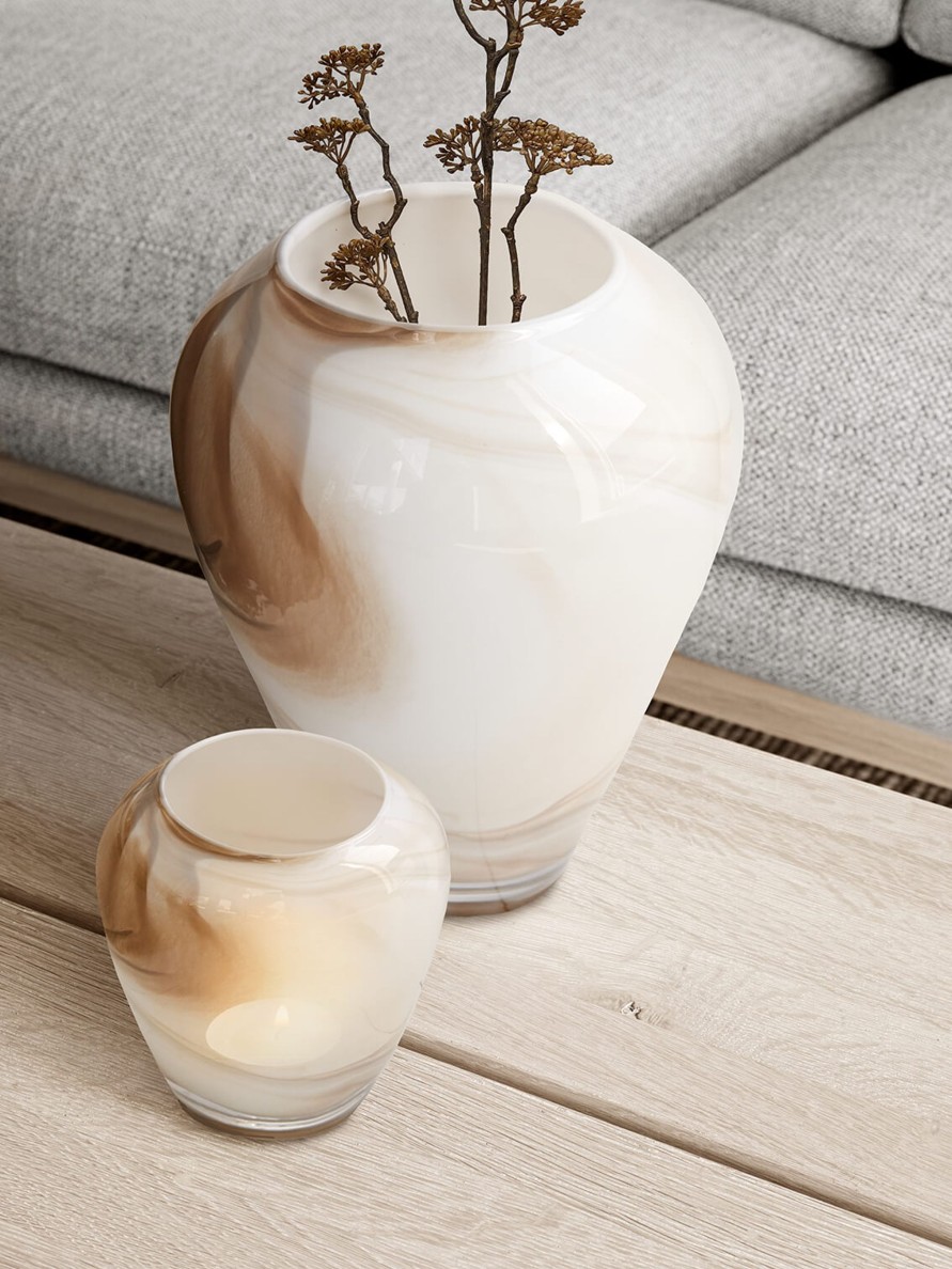 Koti Zelected by Houze | Cloud Nine Vase, Iced Coffee