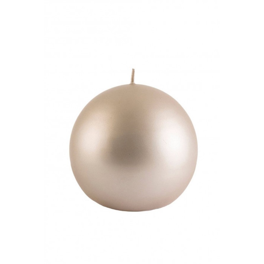 Koti Balmuir | Velvet Ball Candle 10Cm, Sandshell