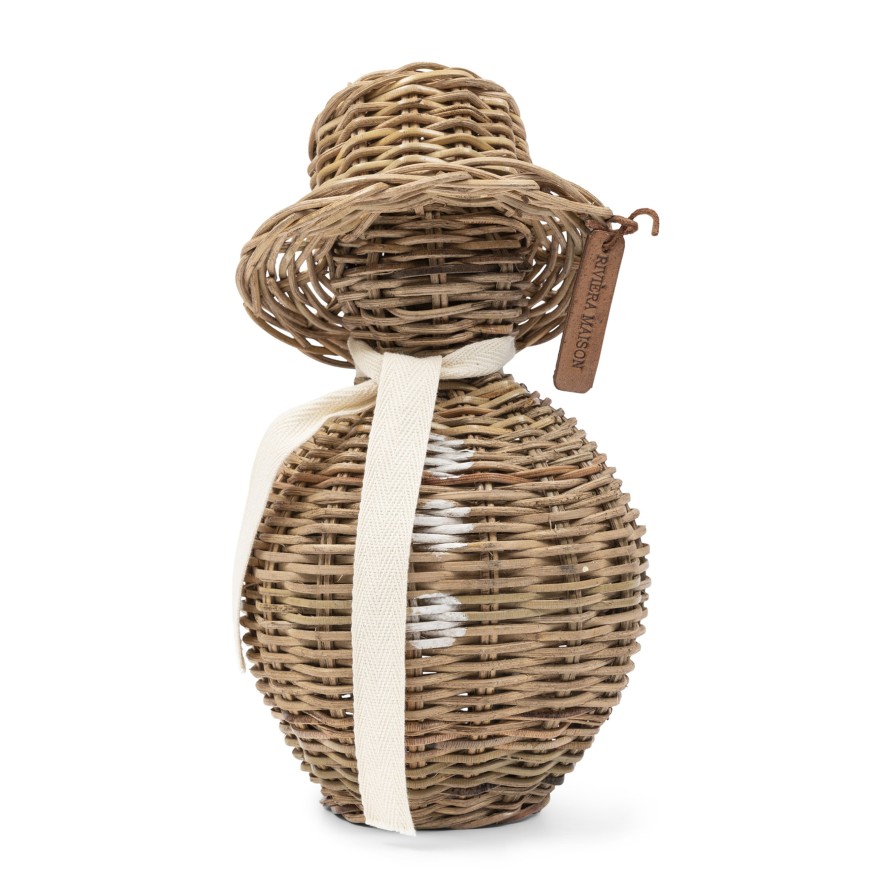 Koti Rivièra Maison | Rustic Rattan Snowman