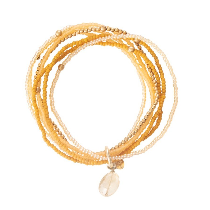 Kengat&Asusteet A Beautiful Story | Nirmala Citrine Gold Bracelet