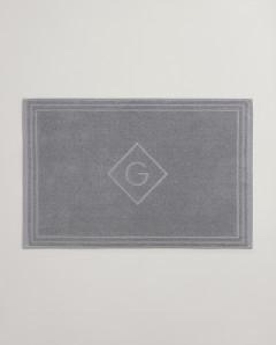 Koti Gant Home | Organic G Shower Mat, Concrete Grey