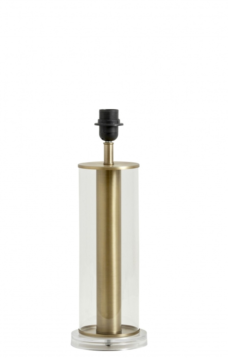 Koti Nordal | Lampa Lamp Base, Clear Glass With Gold