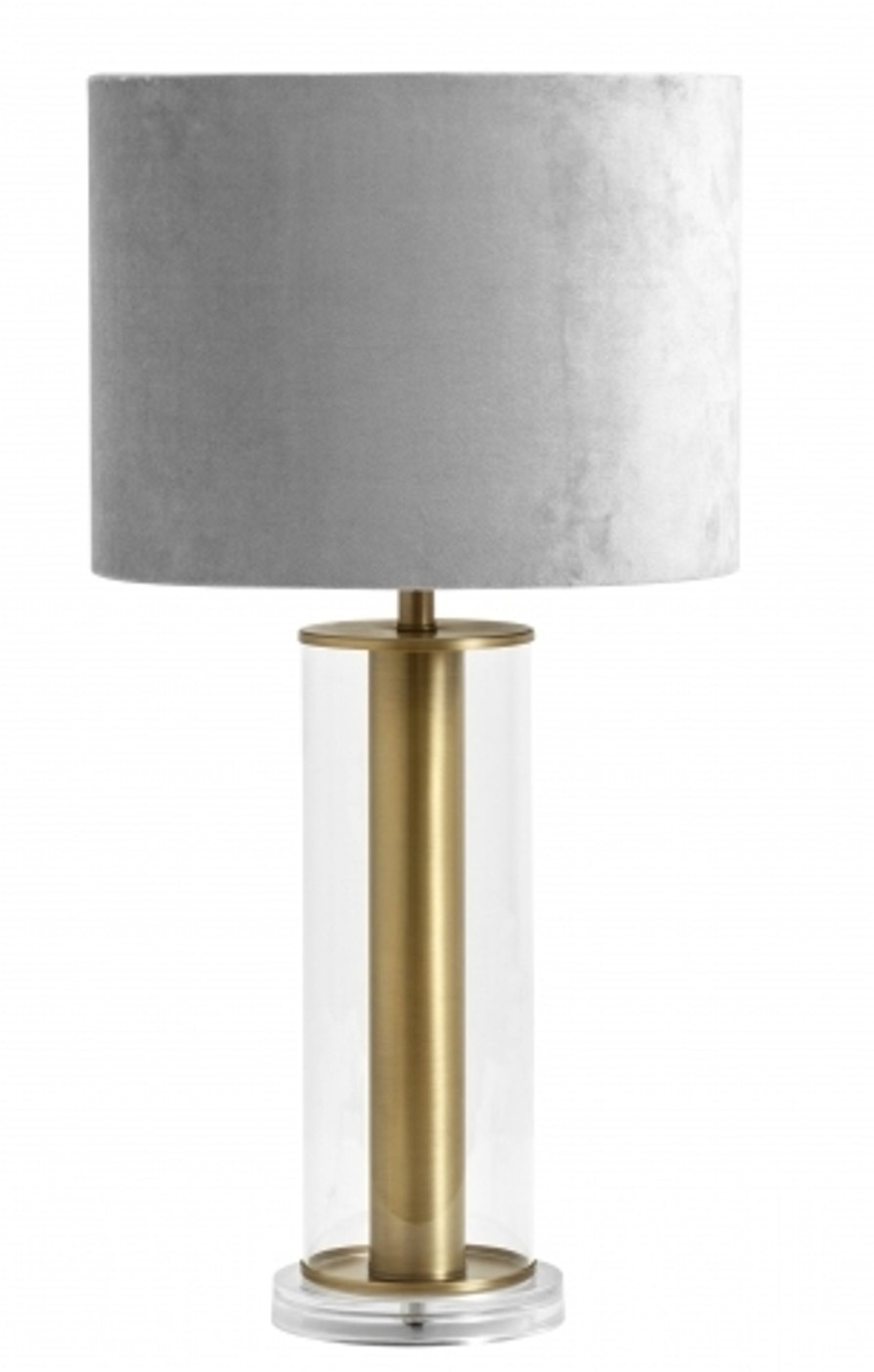 Koti Nordal | Lampa Lamp Base, Clear Glass With Gold